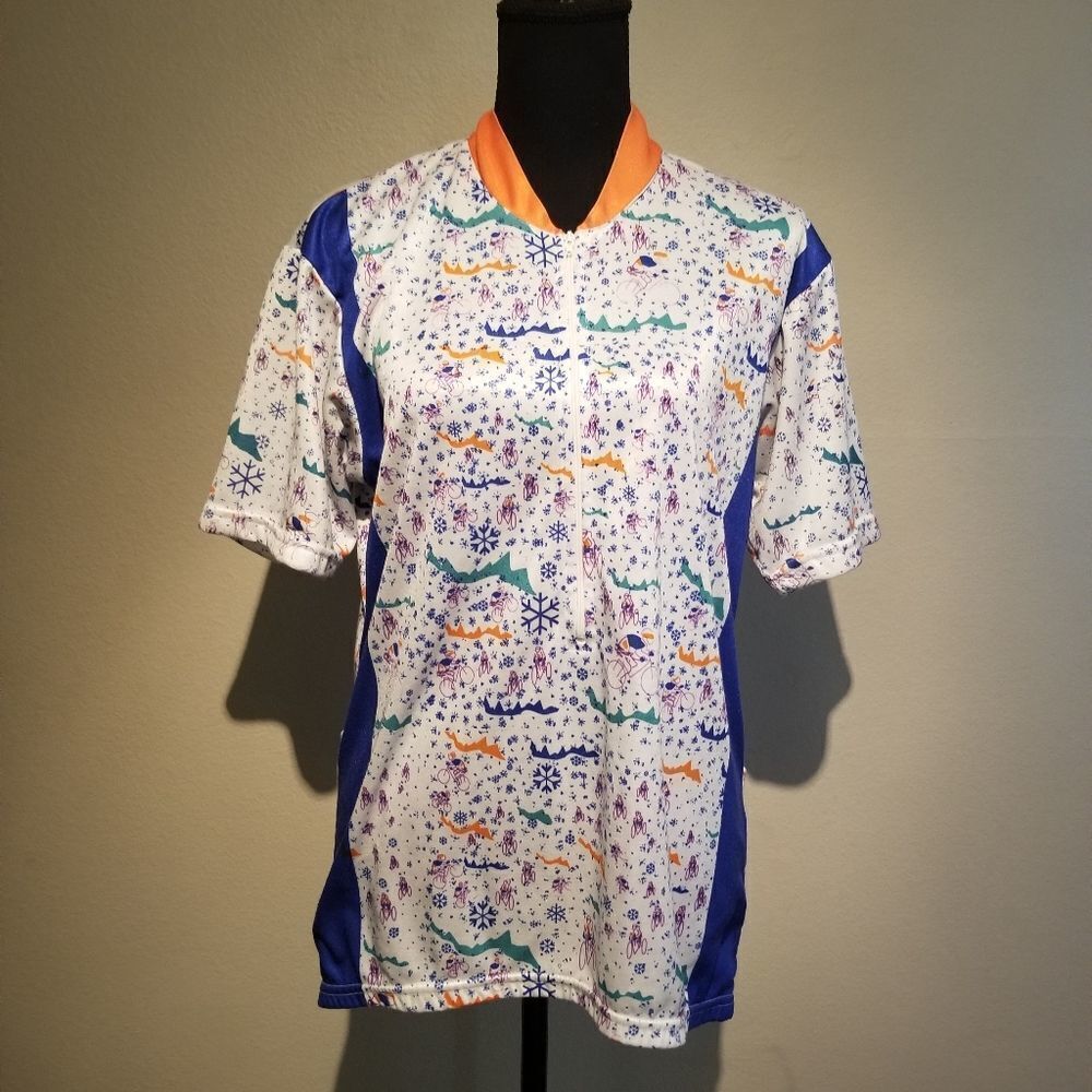 VINTAGE PACE CYCLING JERSEY SIZE  LARGE MADE IN USA. B4